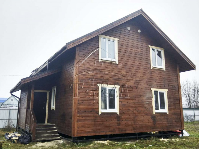 Строительство дома из бруса 8 на 9 м. СНТ Озерное-1