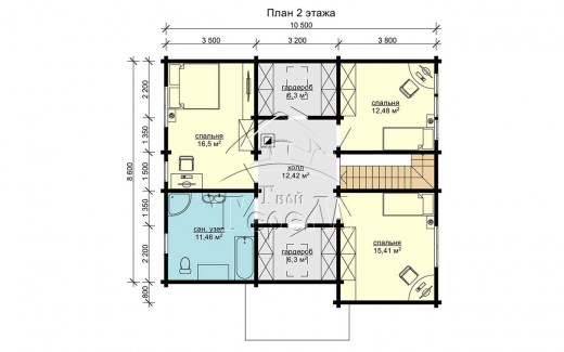 dom-iz-kleenogo-brusa-12_5-na-13_8-cena-spb-proekt-141-kb-plan-2